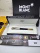 Perfect Replica Montblanc Princess Stainless Steel Cap Gold Clip Black Rollerball Pen (2)_th.jpg